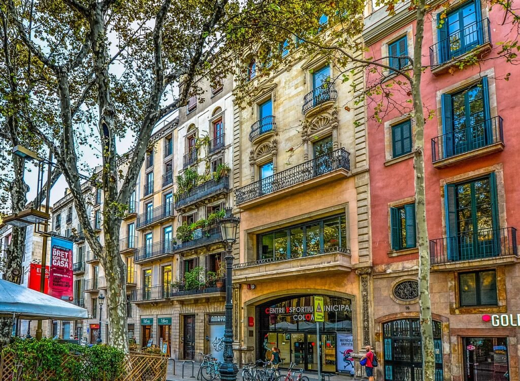 barcelona, spain, facade