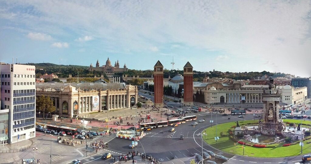 placa espanya, barcelona, spain